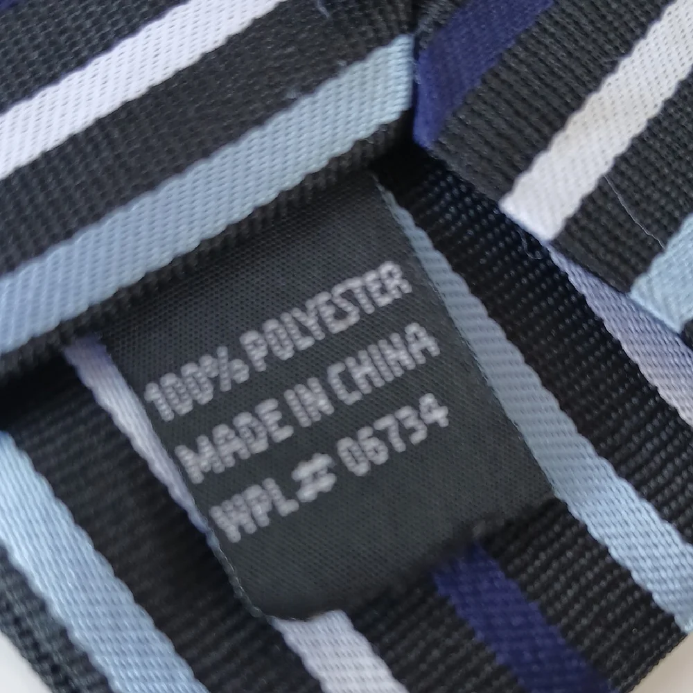Kids Classic Striped Tie in Blue and Black